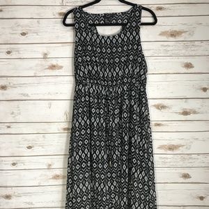 Forever 21 L Long Dress/Sheer Cover/Sleeveless